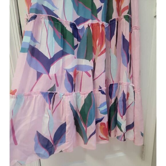 Oliphant Ruffles Tiered Midi Dress S - Picture 11 of 12